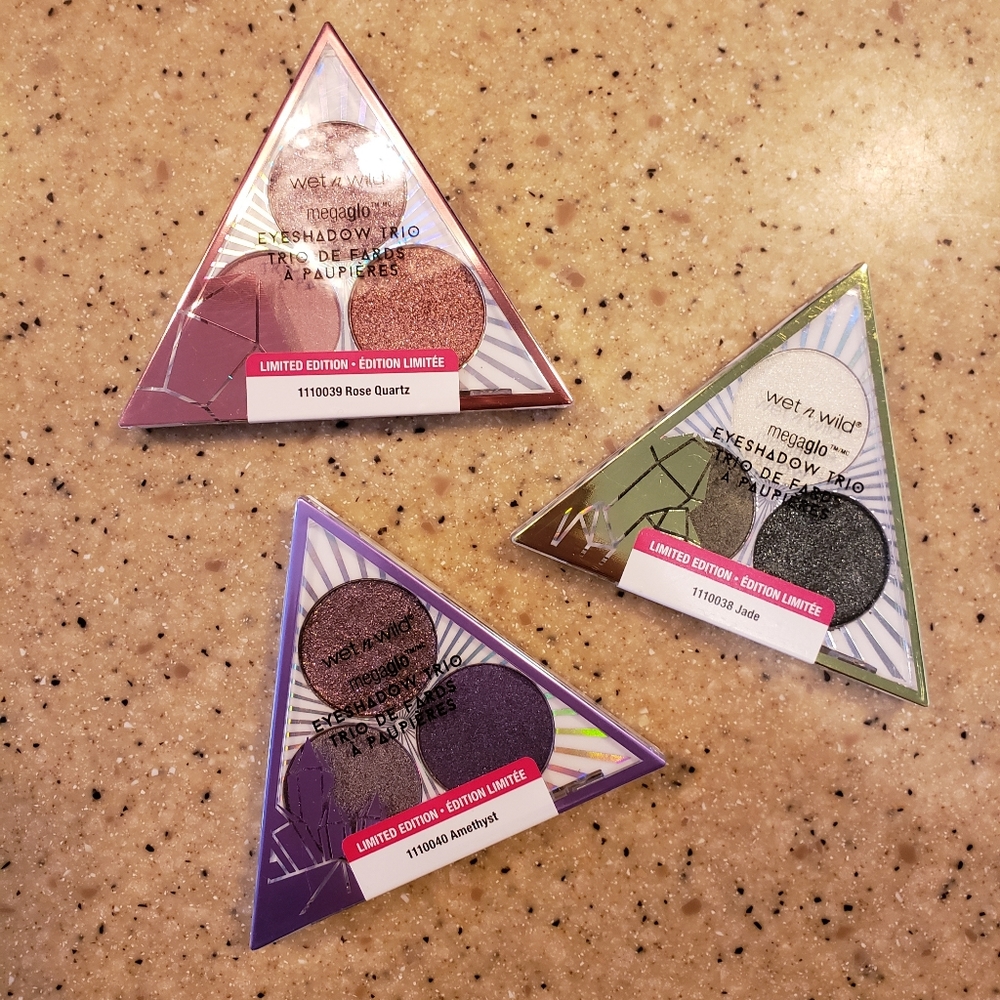 NWT WetnWild Crystal Collection 3 Palettes